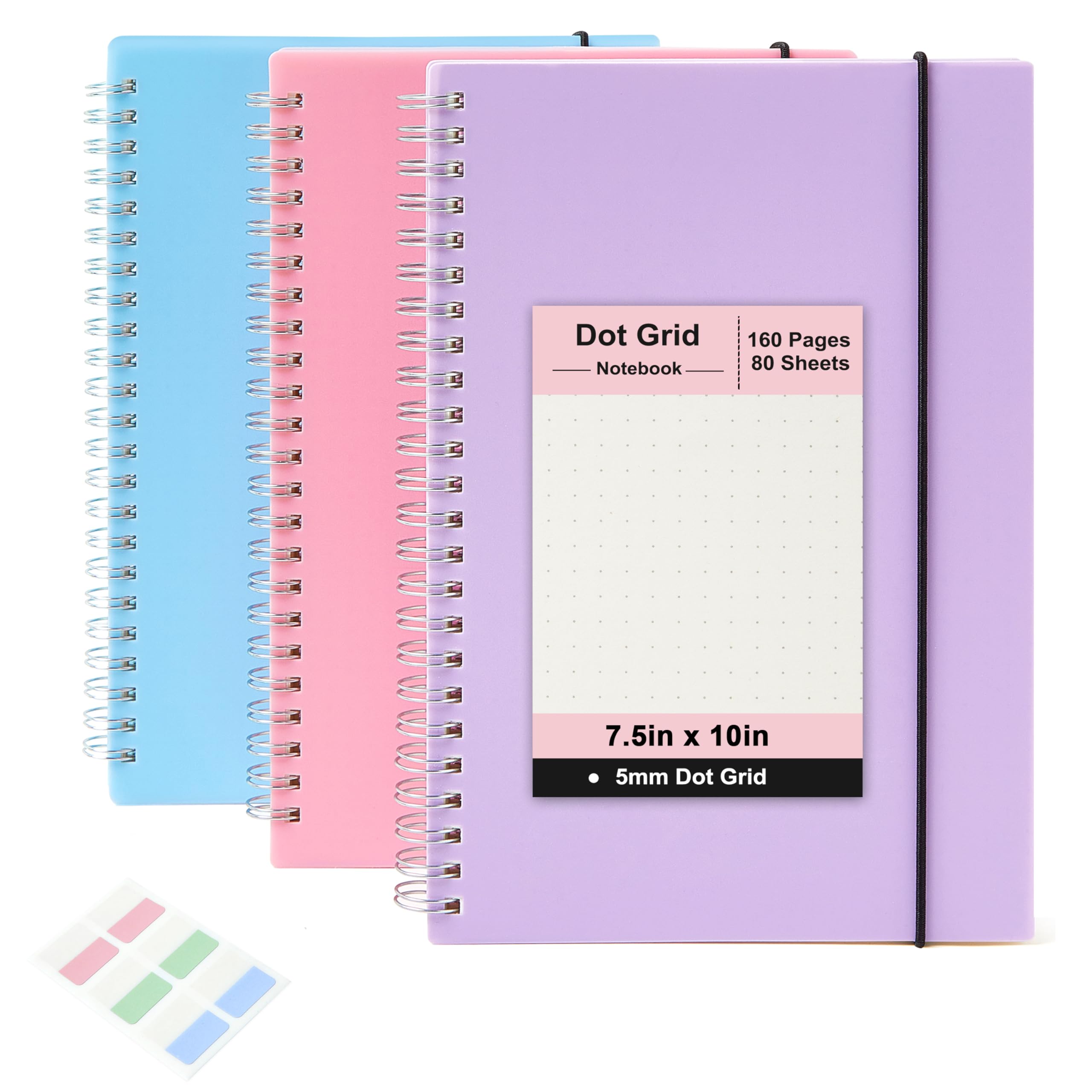 Smarpau Notebook A5, Hardcover Bullet Journal, 320 Pages