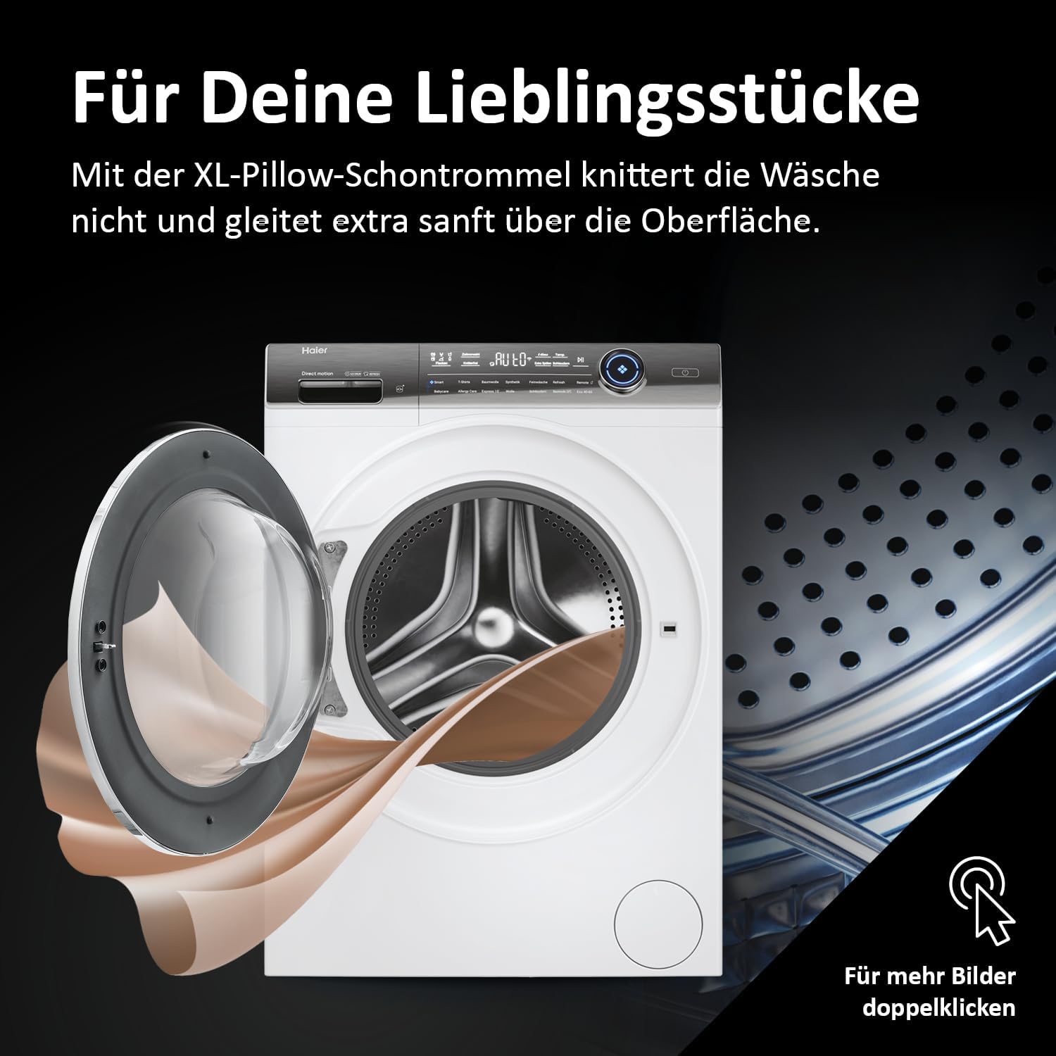 Haier I-PRO SERIE 7 PLUS HW100-BD14979U1 Frontlader Waschmaschine 10kg 1400 U/Min A-Effizienz Direktantrieb