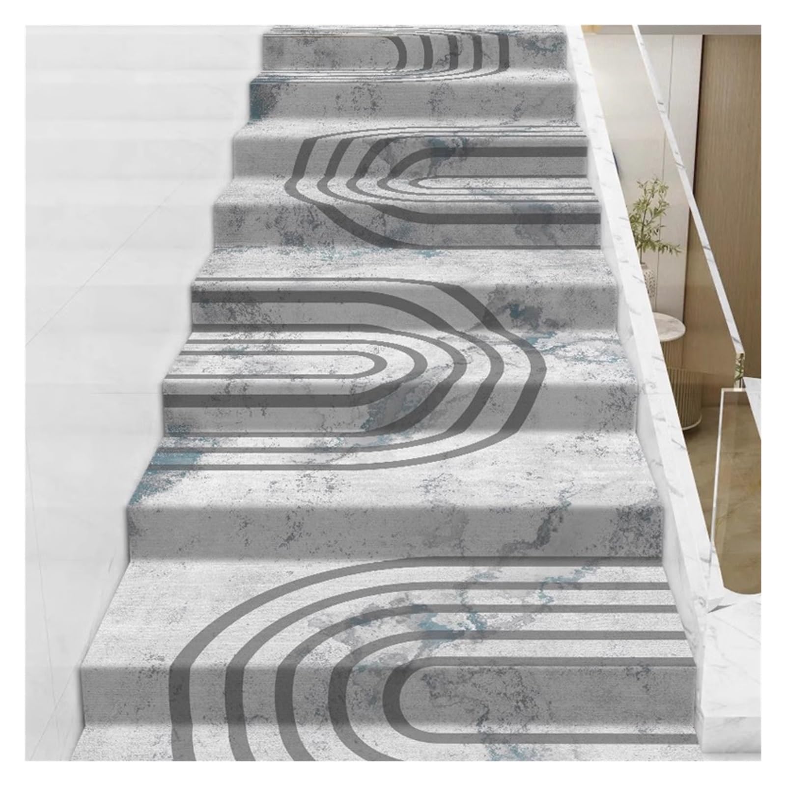 Alfombra antideslizante para escaleras de acabado elegante, rollo de 0,7x1 m decorativo