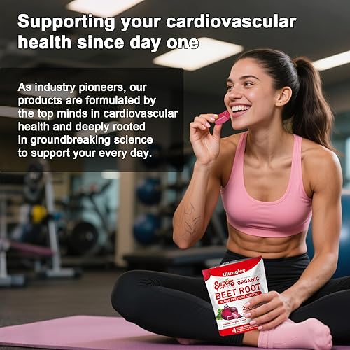 Miniatura 3 de Masticables de remolacha, corazón de súper remolacha, soporte de óxido nítrico, remolacha suave, masticables, extracto de semilla de uva y polvo de