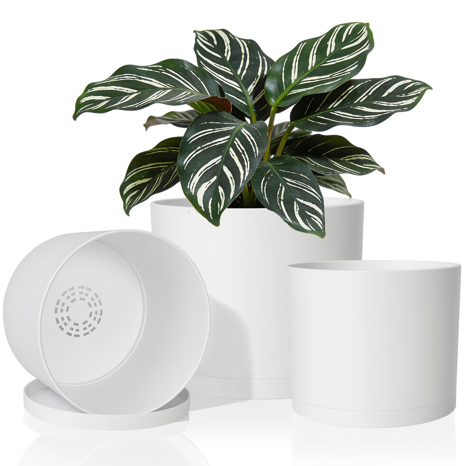 GARDIFE 10/9/8 Inch Cylinder Planter Set