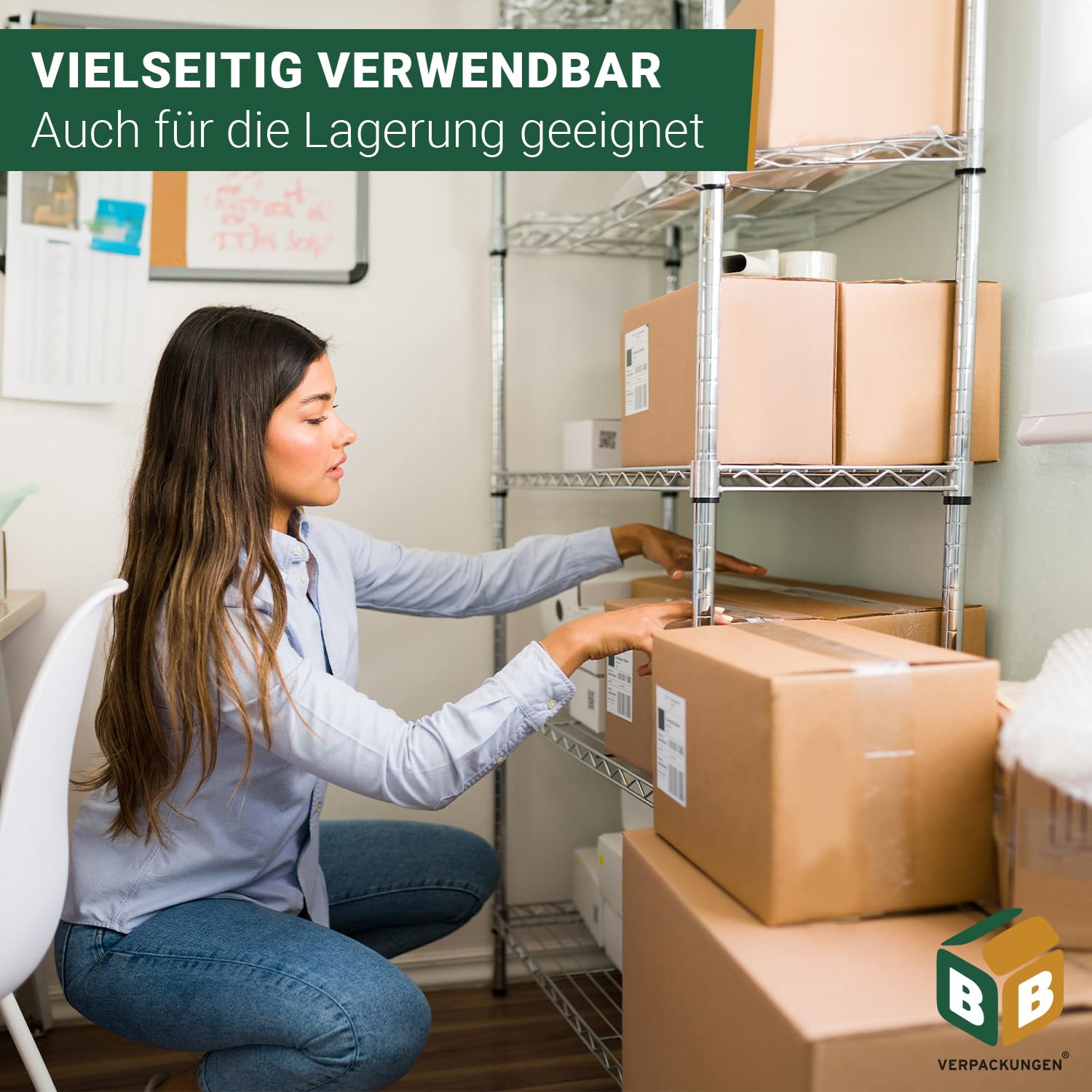 BB-Verpackungen 10x Faltkartons 923x208x876mm 1-wellig braun (10 Stück) | Großer Versandkarton, ideal als GLS XL-Paket, Hermes L-Paket