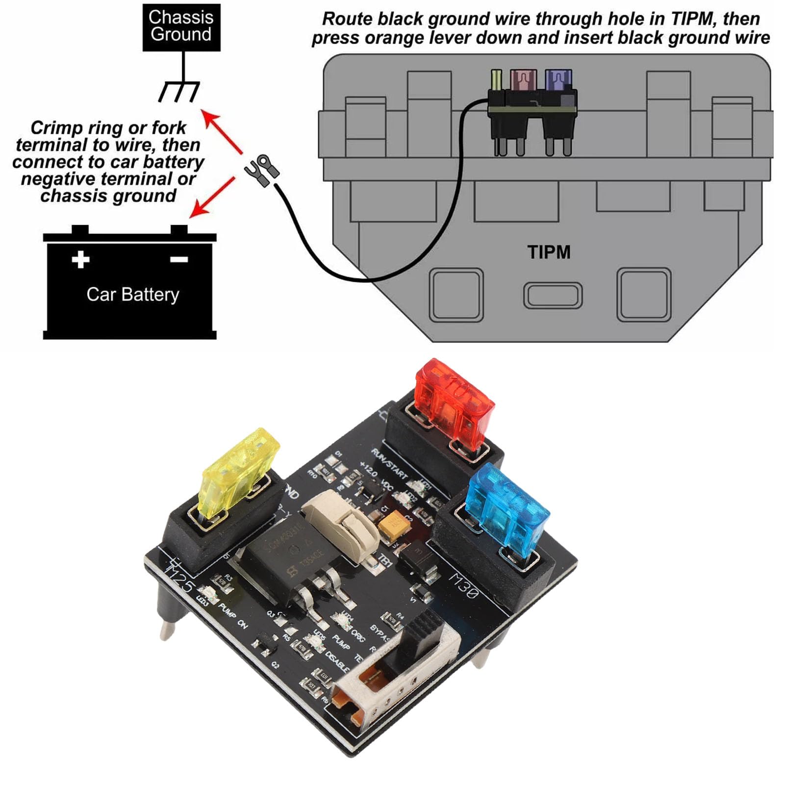 di relè Plug-in TIPM Lite Ad Alte Prestazioni per 2011-2013 Kit Bypass relè Pompa Carburante Avviamento Remoto