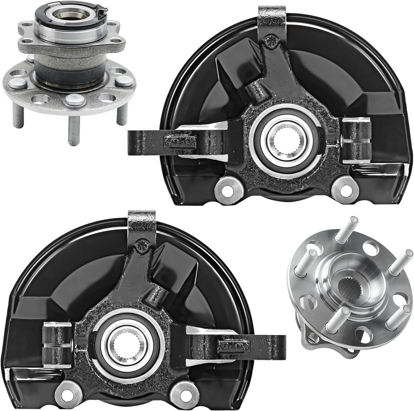 Detroit Axle AWD 4pc Steering Knuckles Kit for 20072017