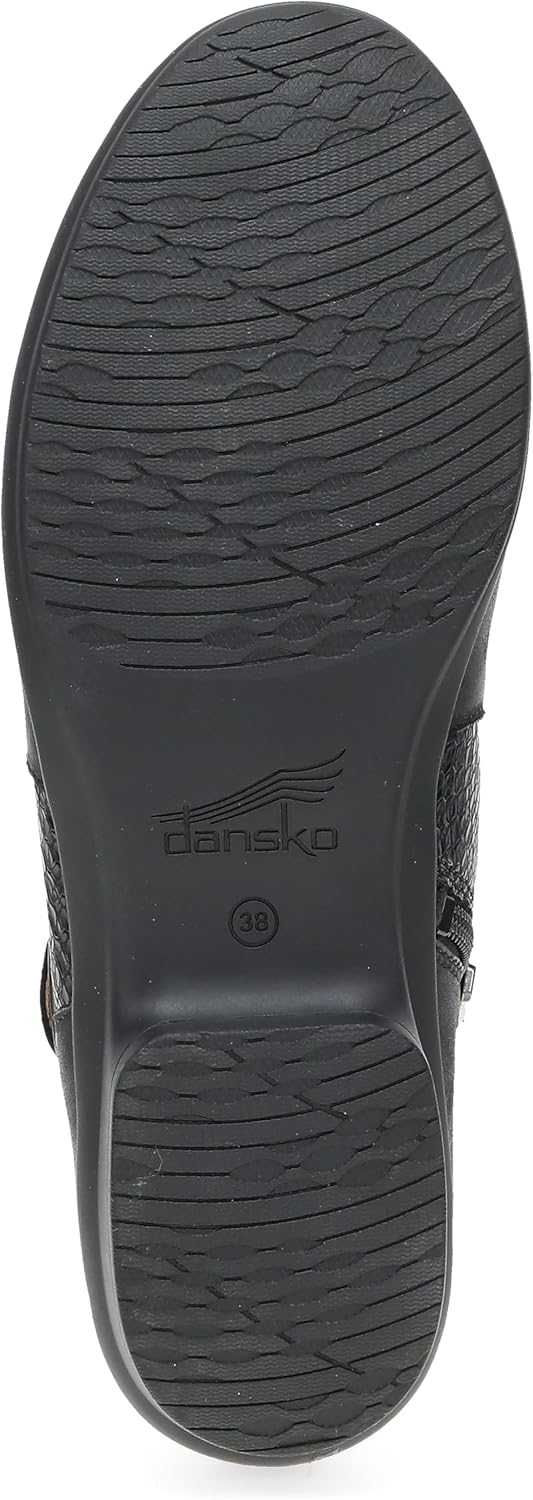 Dansko Carolyn Low Ankle Booties - Comfortable Slip on Style with Inside Zipper and Removable Arch Support Insole