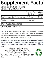 Vista 1 de Piruvato de calcio en polvo 8 oz y gluconato de zinc 50 mg