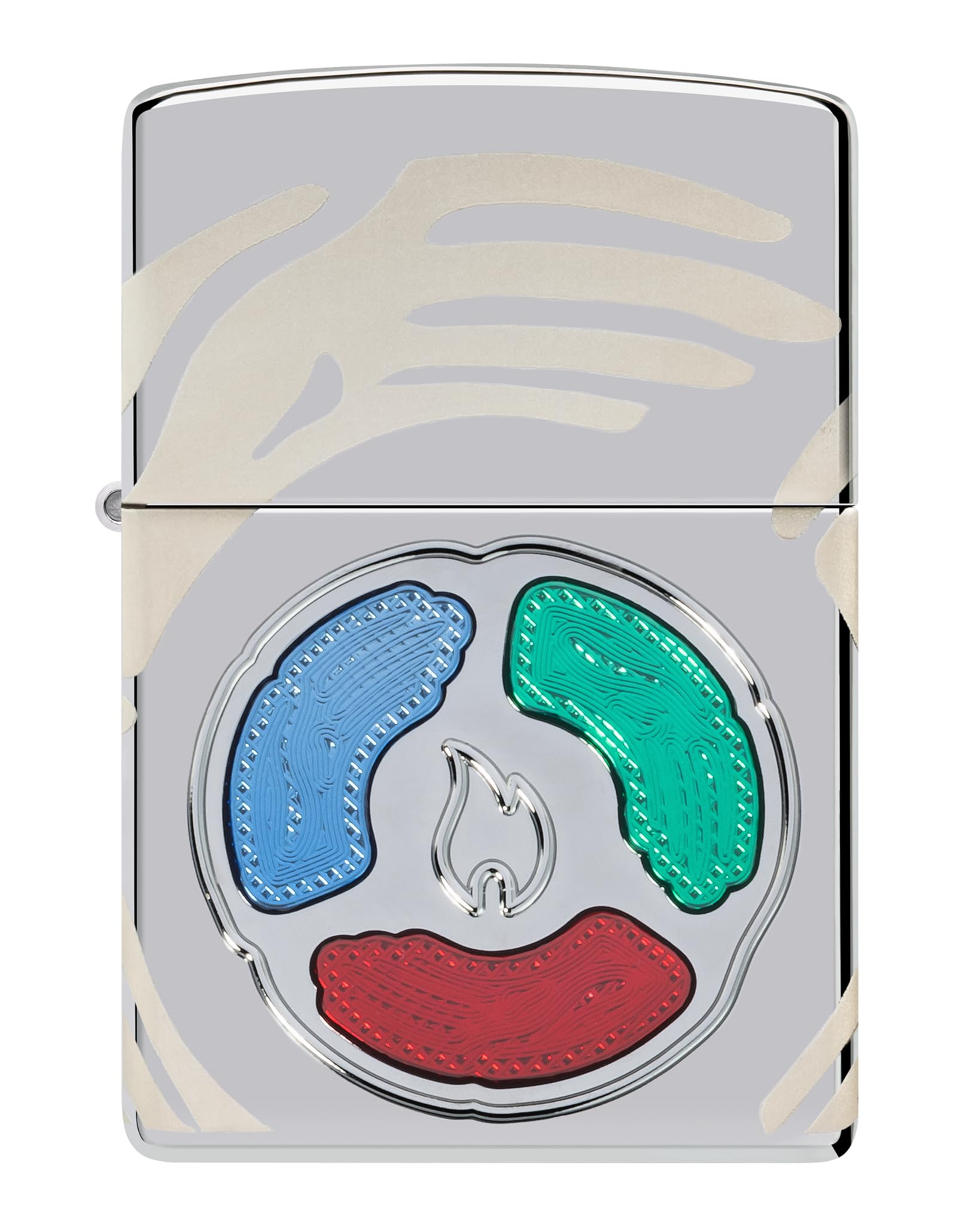 Zippo Accendino antivento Collectible of The Year 2025, Armor High Polish Chrome, Deep Carve/3 epossidico/laser a 360°, ricaricabile, riutilizzabile, design antivento, confezione regalo, prodotto