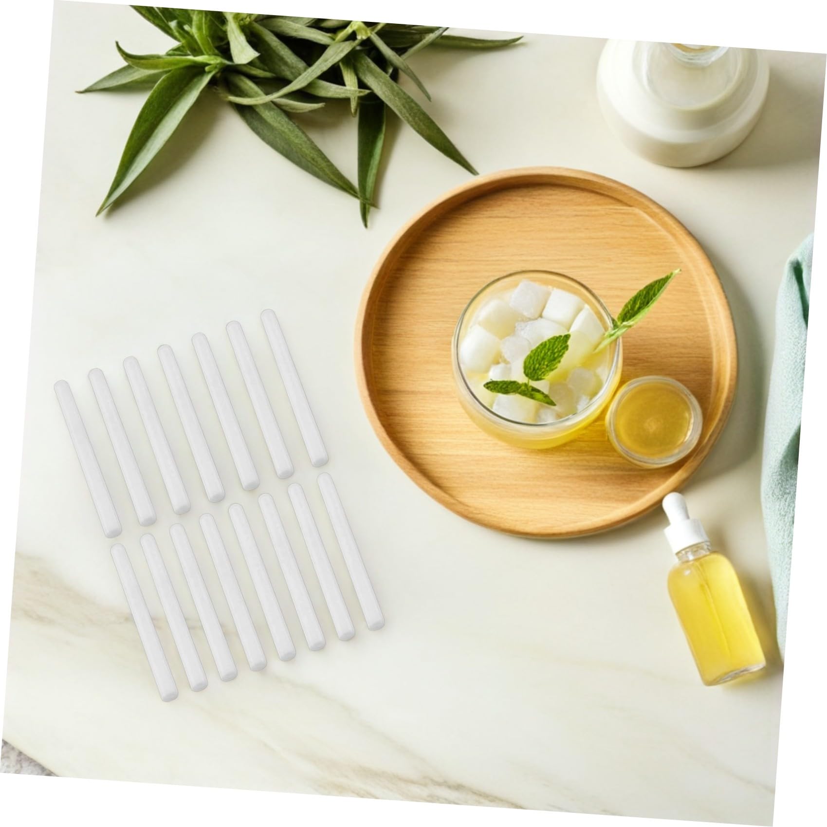 Bastoncini per Diffusore in Cotone 15 Pezzi Bianco ad Assorbimento Rapido