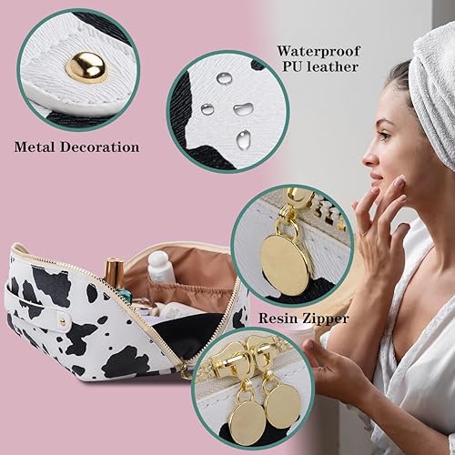 Miniatura 5 de Bolsa de maquillaje de gran capacidad, bolsa de maquillaje de viaje, resistente al agua, bolsas de maquillaje para mujeres, bolsa de aseo portátil,