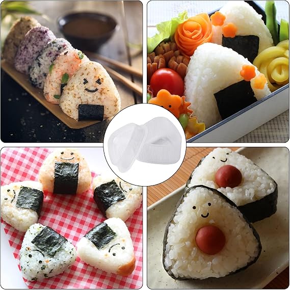 6 PCS Onigiri Maker,Triangular Onigiri Moulds,DIY Making Tools