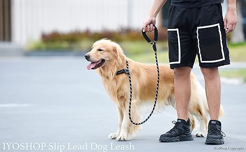 Miniatura 6 de iYoShop Correa de perro antideslizante duradera de 6 pies con bolsa con cremallera asa acolchada e hilos altamente reflectantes correa de