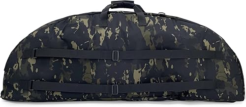 Vista 19 de Silfrae Estuche de arco compuesto Estuche acolchado de lazo suave Bolsa de transporte de lazo ligero con bolsillo de flecha