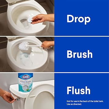 Clorox Foaming Toilet Bomb Toilet Bowl Cleaner, Bleach Free, Fresh Scent, 5 Count