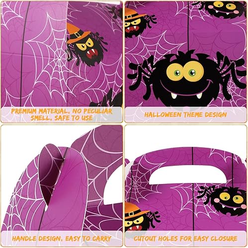 Miniatura 5 de Cajas de Halloween para golosinas, 24 unidades, cajas de cartón para galletas, dulces, para fiestas, aula, hogar, oficina