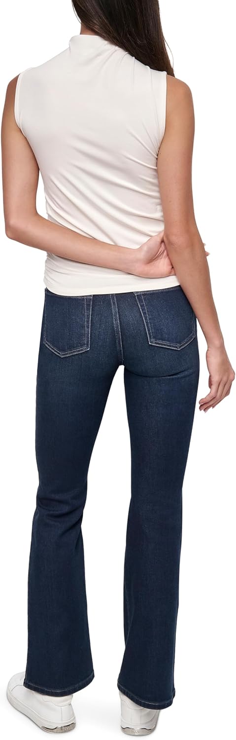 DKNY Women's Ruched Versatile Trendy Everyday Top