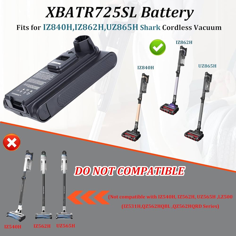 Amazon.com: Mozzoom XBATR725SL 25.2V Replacement for Shark