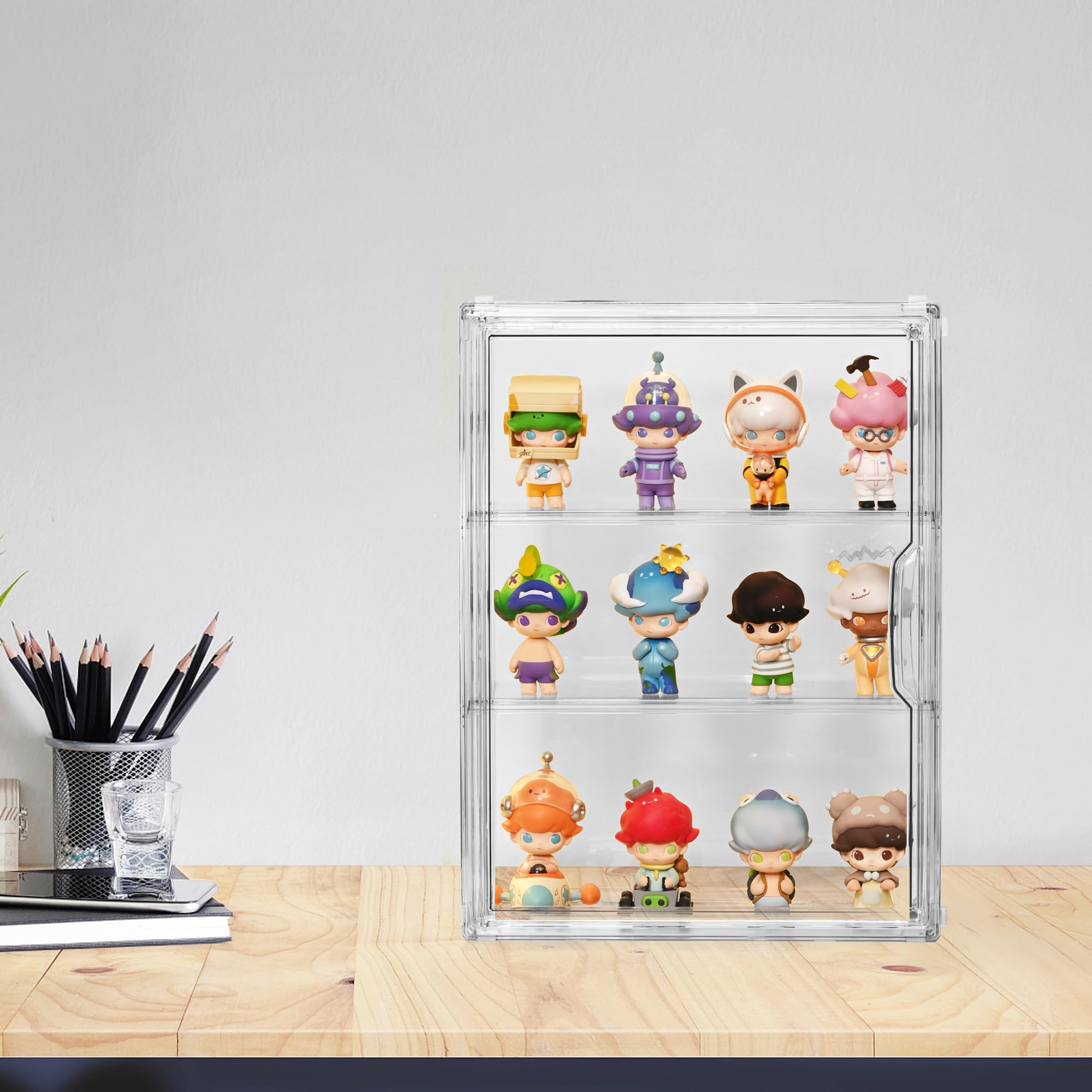 Amazon.co.jp: Cutora フィギュア用アクリルディスプレイケース、3段