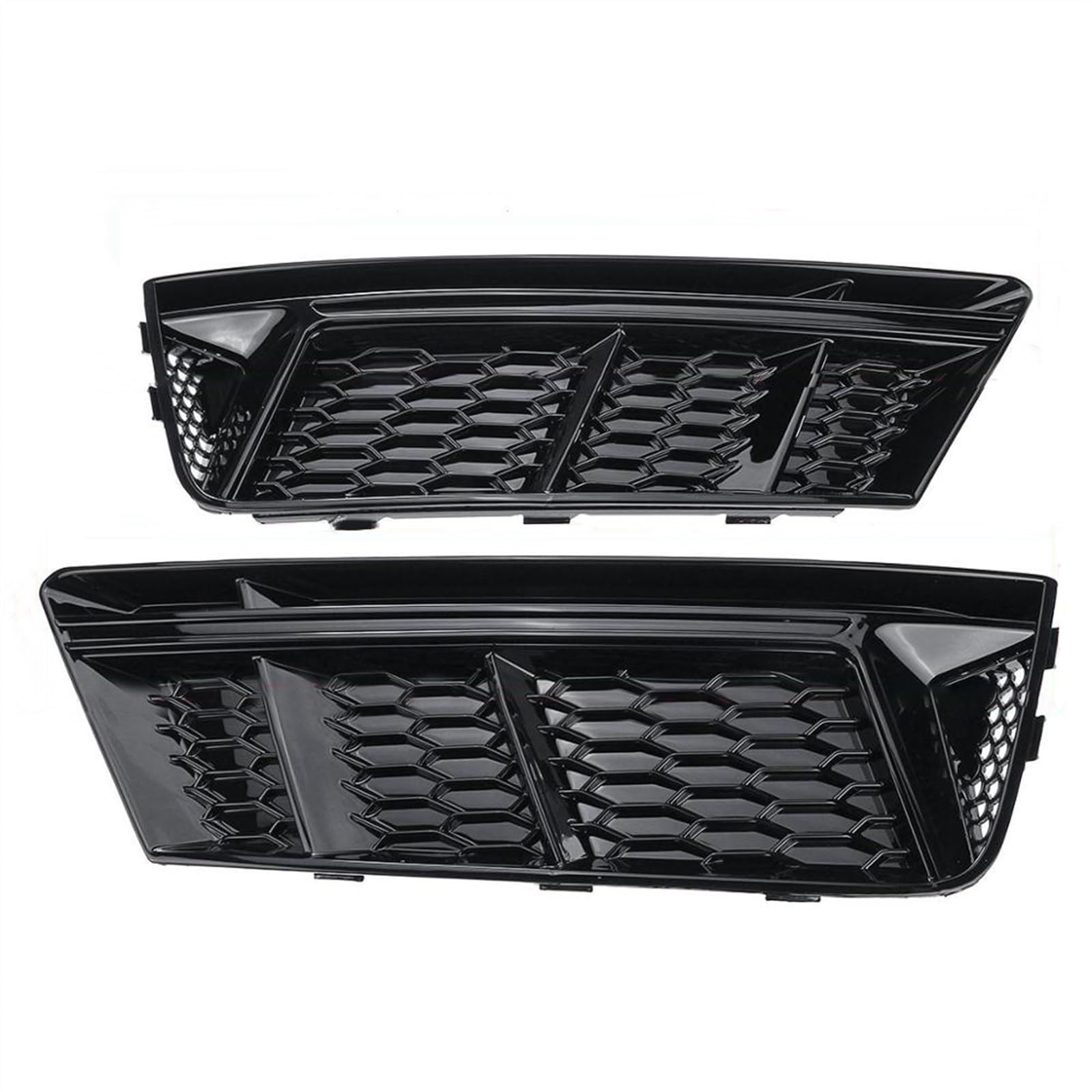 Grille de phare antibrouillard Glossy Black de qualité supérieure pour Audi A4 B9 2016