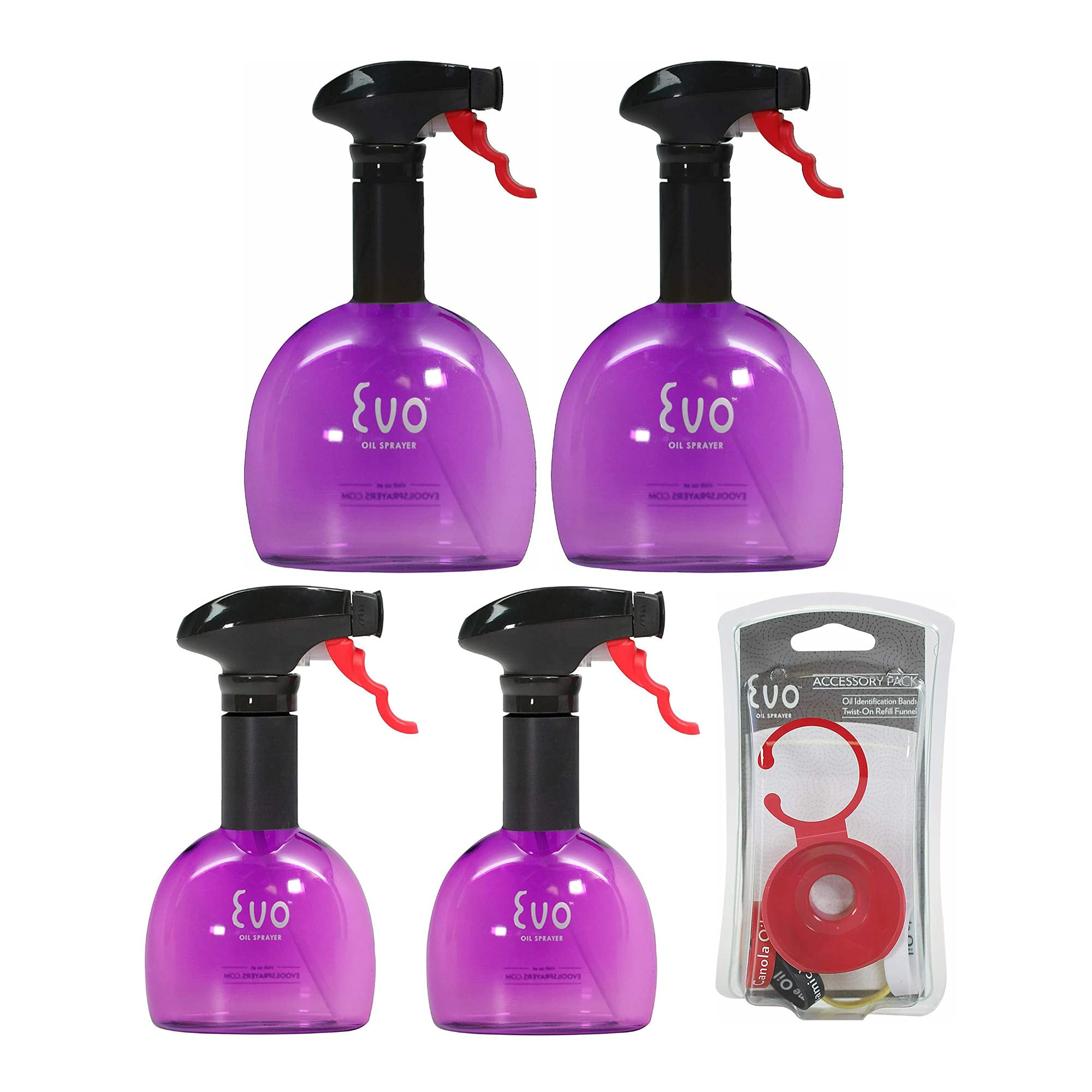 Buy Evo Oil NonAerosol Sprayer Bottles (2 18oz. and 2 8oz. Bottles