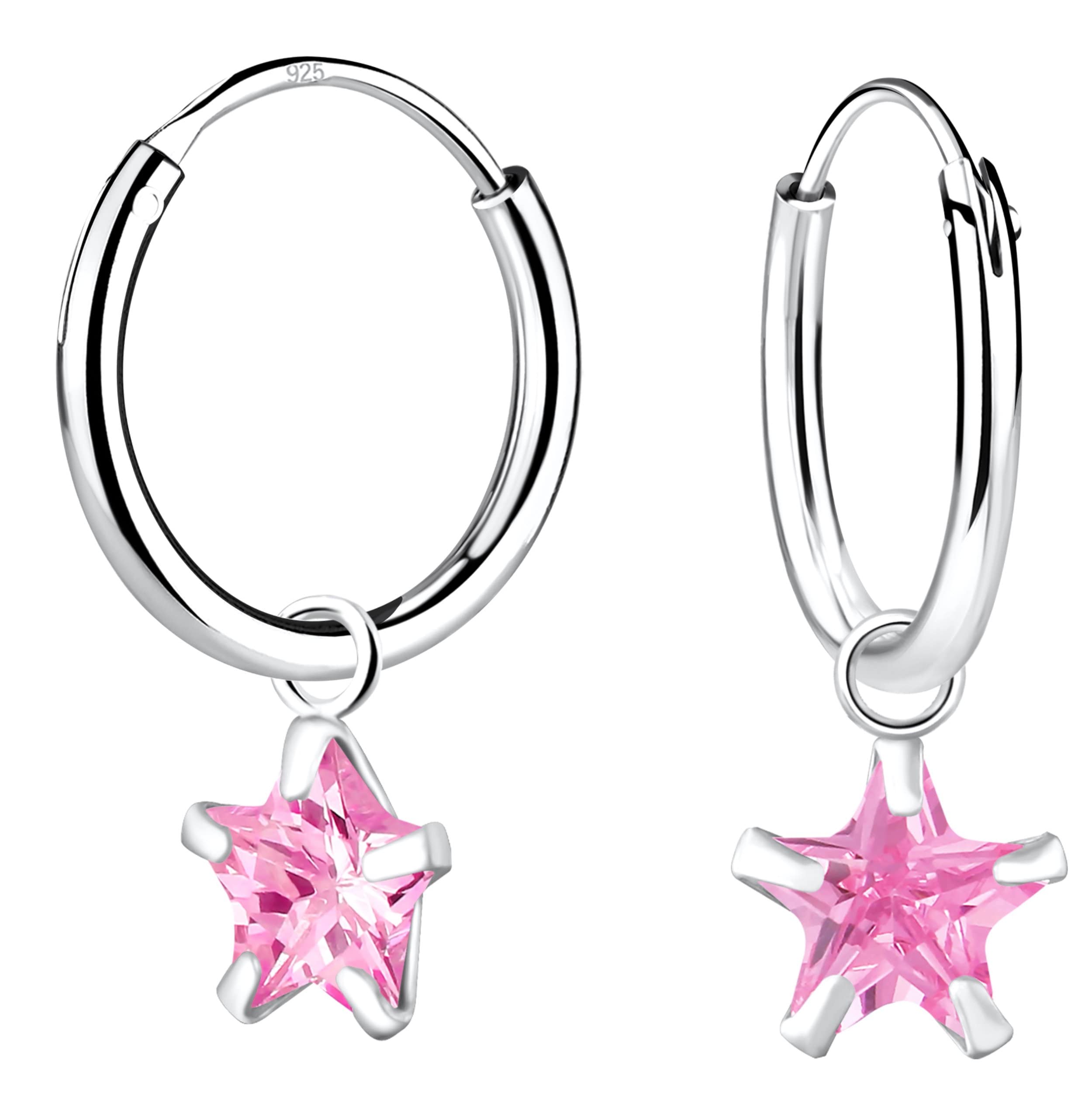 Aww So Cute 925 Sterling Silver Hypoallergenic Star Hoop Earrings for Babies, Kids & Girls | Diwali Gift/Birthday Gift | Comes in a Gift Box | 925 Stamped with Certificate of Authenticity | ER1710 (B07ZZ737F2) Amazon Price History, Amazon Price Tracker
