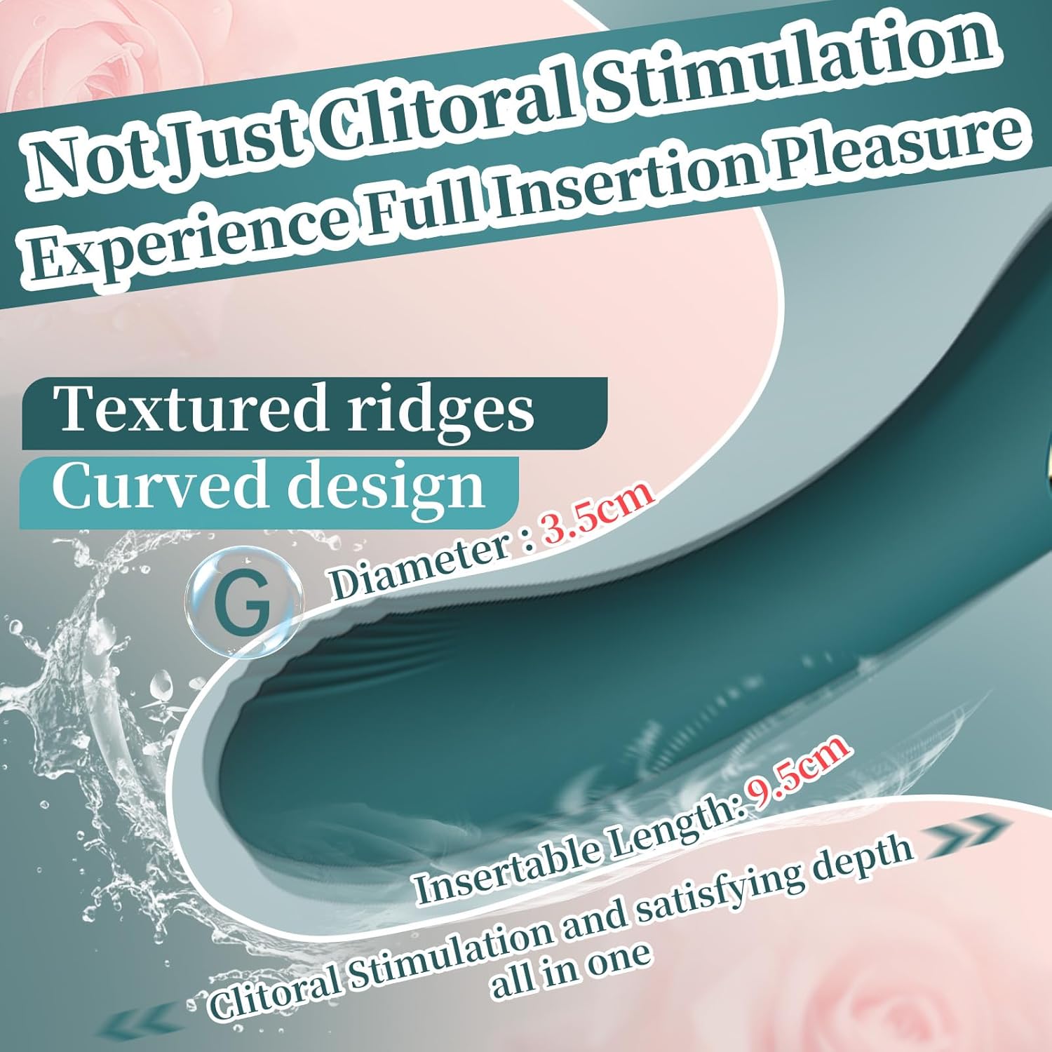 3 Seconds to Squirt - Clitoral Vibrator Sex Toys for Women Female Squirting Vibrators Clit G-Spot Dildo Nipple Stimulator Anal Vibe - High Frequency Personal Massager Wand Adult Sensory (Royal Green)