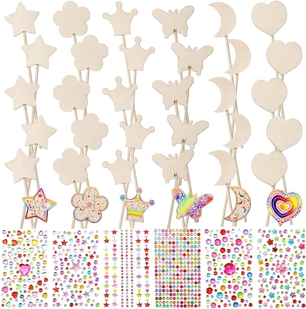 BUTIFULSIC Princess Fairy Craft Kit 42 Pcs Making Set 6 Styles