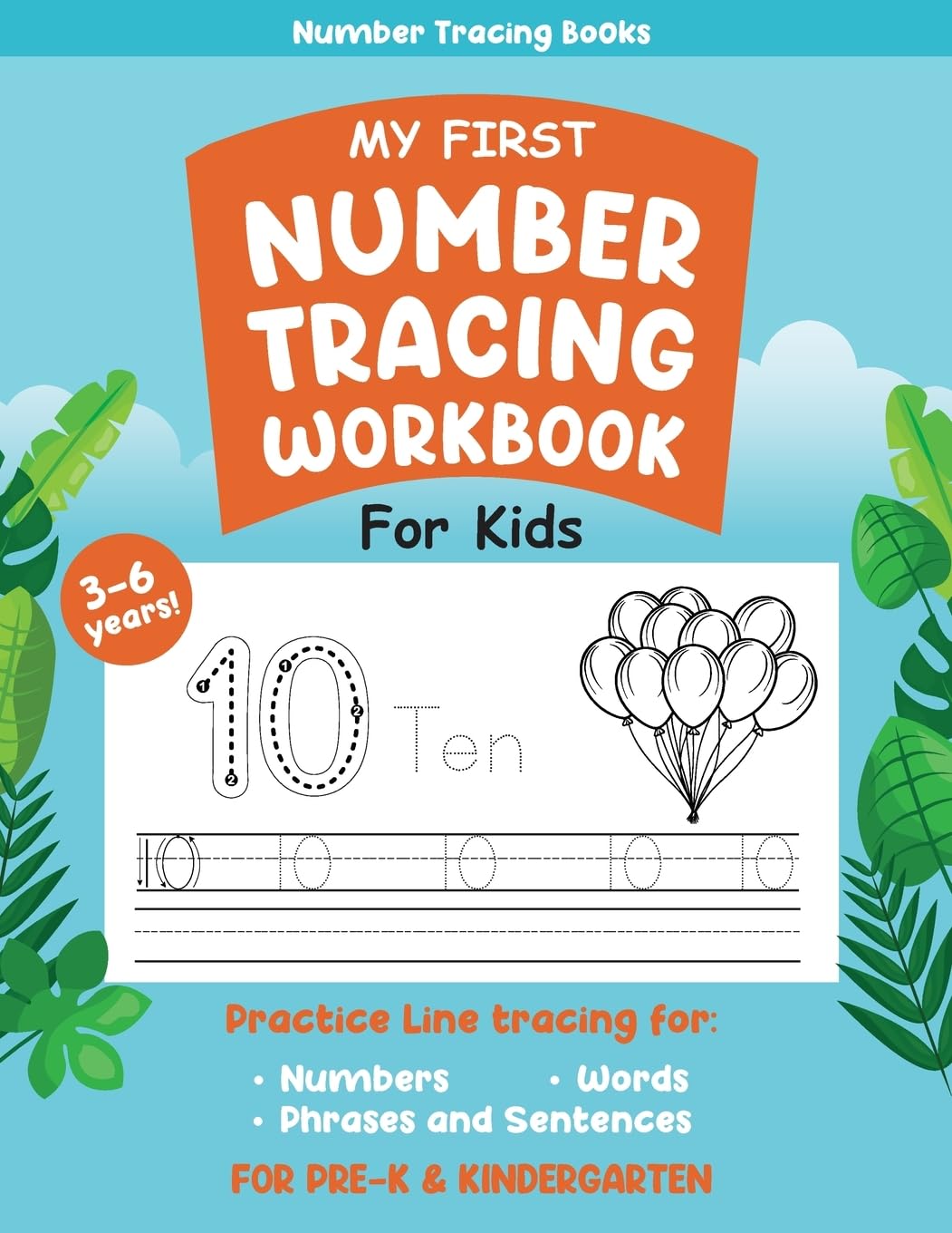 My First Number Tracing Book for Kids
