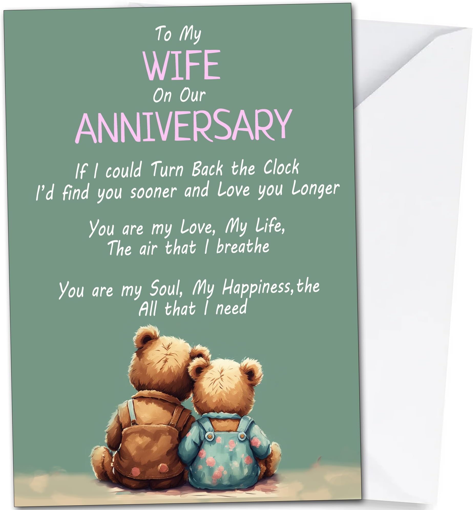 Anniversary Card for Wife, A5 Size, High Gloss, United Kingdom