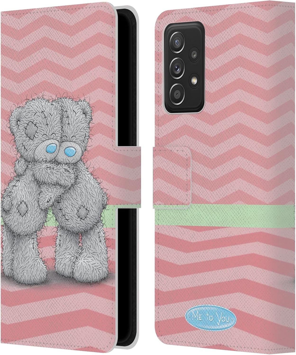Head Case Designs Officially Licensed Me to You Perfect Hug All About Love Leather Wallet Case Compatible with Galaxy A52 / A52s / 5G (2021)