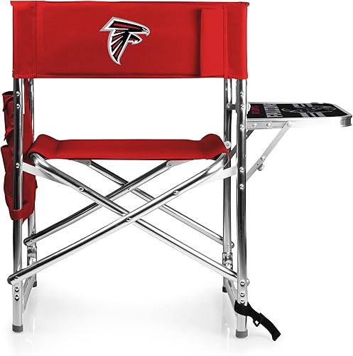 Miniatura 43 de PICNIC TIME NFL Unisex-Adult NFL Sports Chair with Side Table, Beach Chair, Camp Chair for Adults Negro