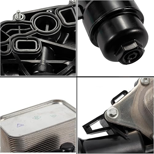 Miniatura 2 de Carcasa del filtro del enfriador de aceite del motor compatible con Mini Cooper Clubman 2016-2019, Countryman 2017-2019, BMW i8 2014-2020 X1 X2