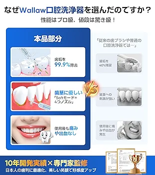 Amazon.co.jp: 口腔洗浄器 ジェットウォッシャー パルス水流 歯