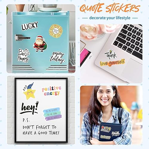 Vista 10 de 100 calcomanías inspiradoras para tablero de visión, calcomanías motivacionales de recompensa para adolescentes, adultos, estudiantes, profesores