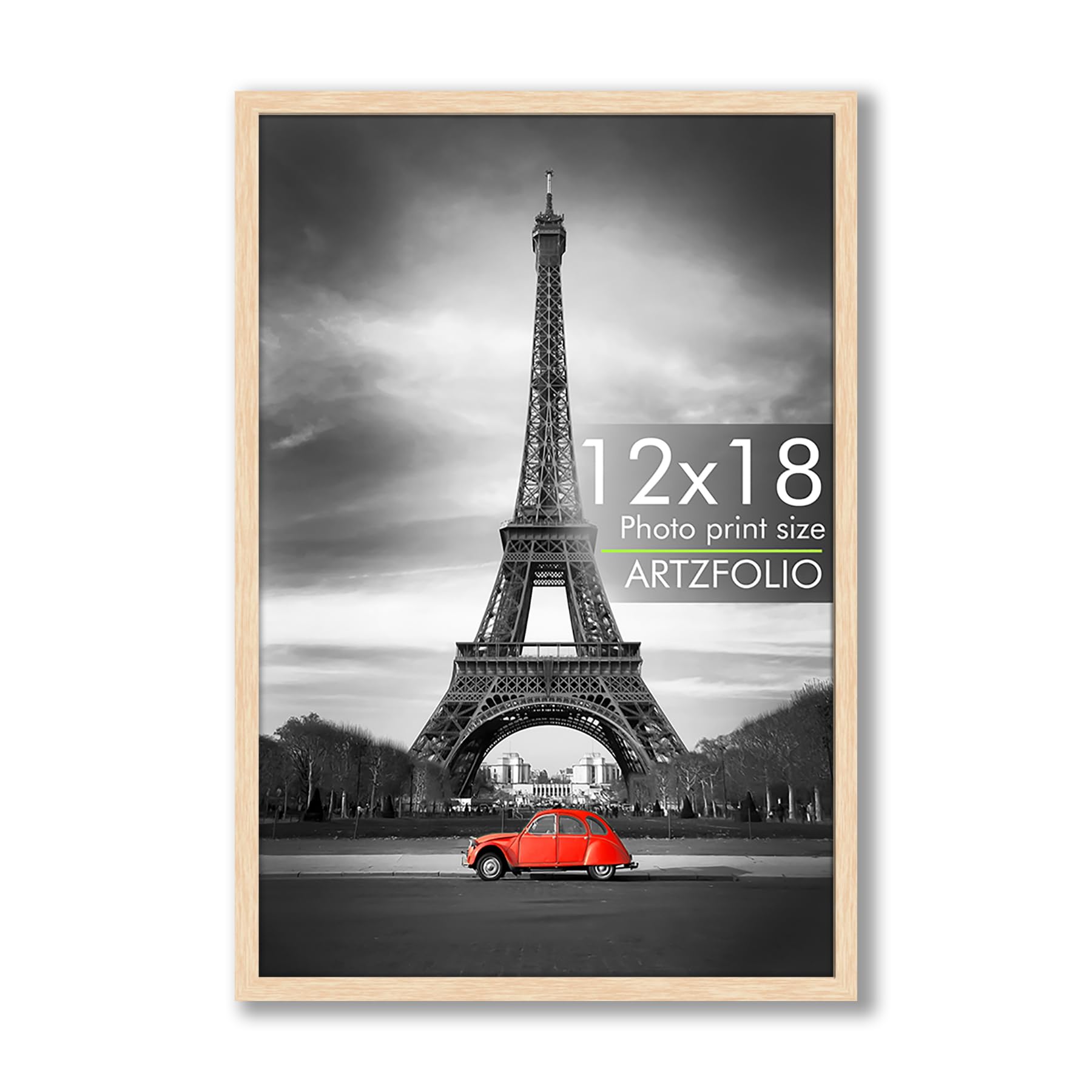 ArtzFolio Wall Photo Frame D567 | Extra Large Size Wall Photo Frames | Big Oversize Picture Frames Bedroom, Home & Office | Natural Brown | 12x18 inch (30x46 cms)