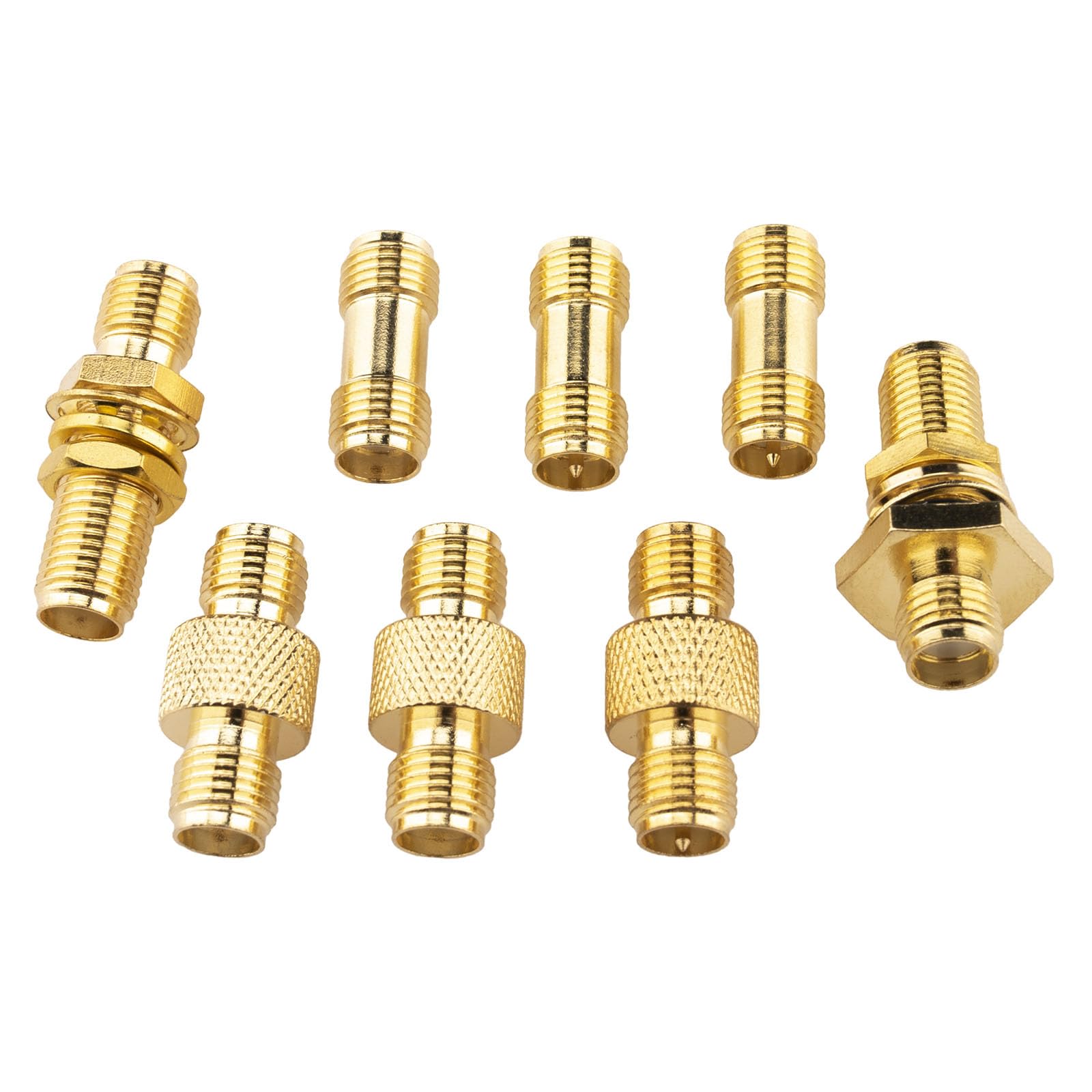YILIANDUO SMA Antenna Adapter 30 Type Set SMA Male Female Coupler Adapter RF Coaxial Cable Connector for 2G 3G 4G LTE Antenna Router Ham Radio DAB WLAN WiFi Wireless Networks - Image 3