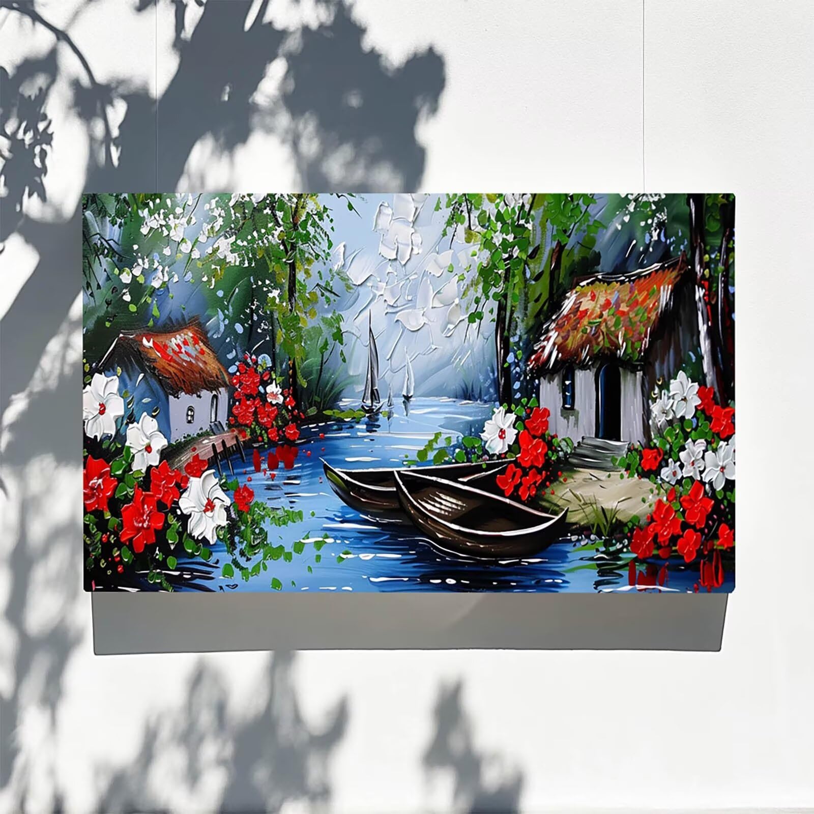 Pintar por Numeros Adultos Flor, Pintar por Numeros Niños Kit Manualidades Adultos Paisaje Cuadros para Pintar por Numeros Pintura Acrílico, Cuadros Decorativos Regalos Para Mujer 80X160cm 7w-K-V