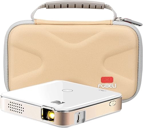 Miniatura 3 de FBLFOBELI Estuche de transporte rígido de EVA para KODAK Luma 150 Ultra Mini Pocket Pico Projector (caqui)
