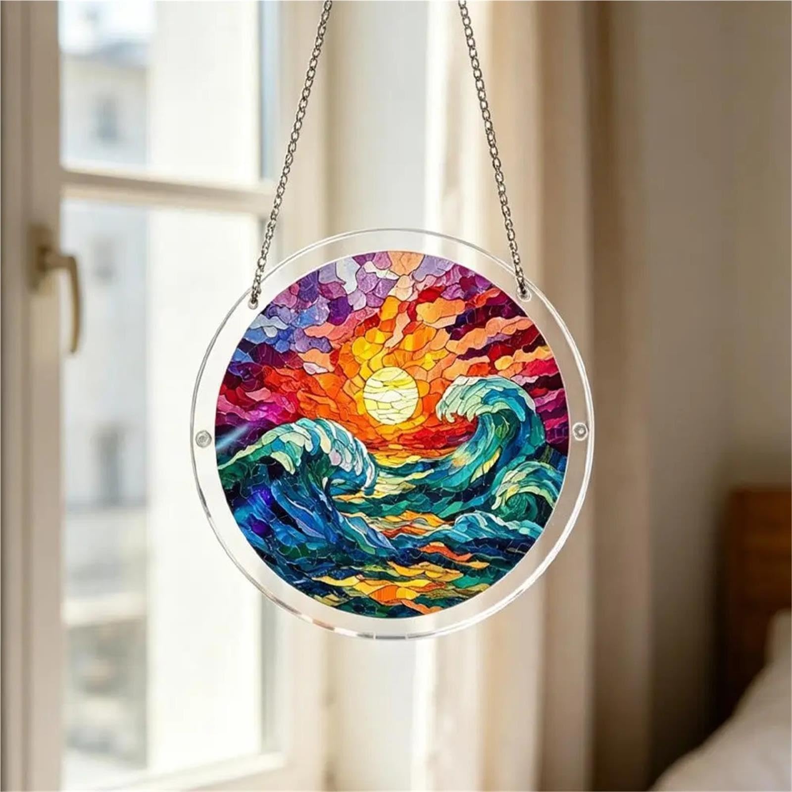 Puzzle acrilico Suncatcher da appendere alla finestra