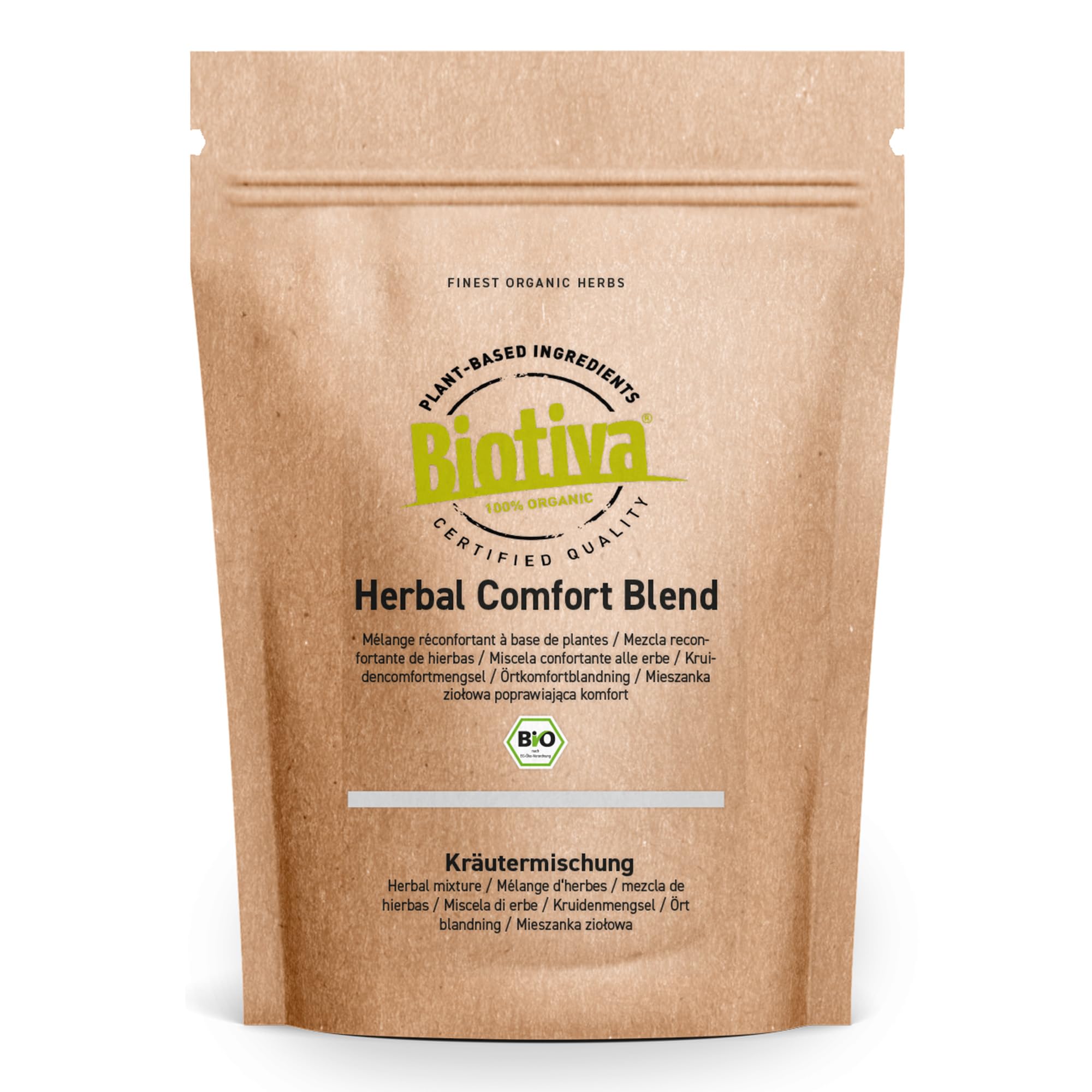 Herbal Comfort Blend Tee Bio 100g - Kräutertee - Abgefüllt und kontrolliert in Deutschland - Biotiva
