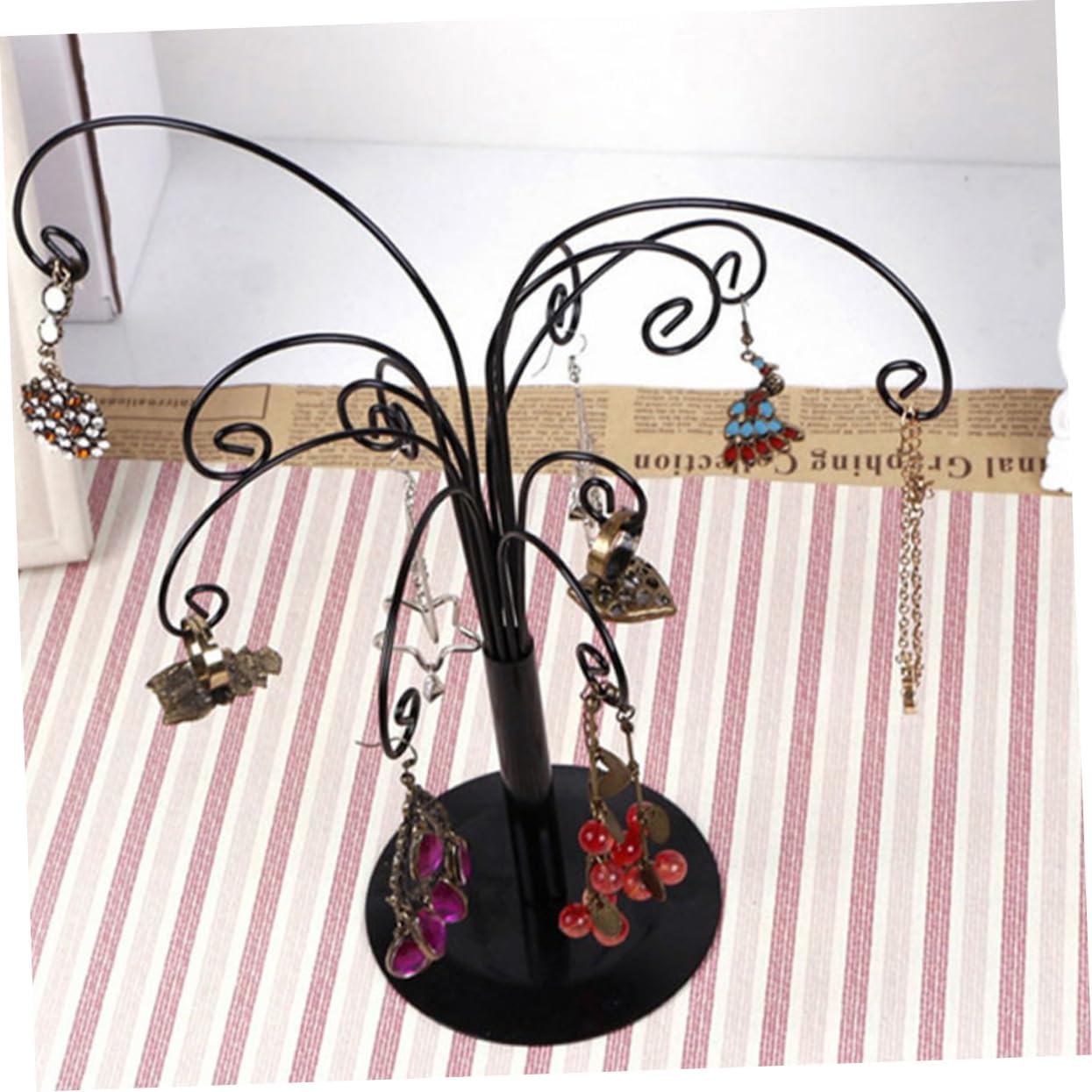 PRETYZOOM Earrings Display Stand Jewelry Organizer Earrings Rack Earrings Holder Earrings Display Storage image 3