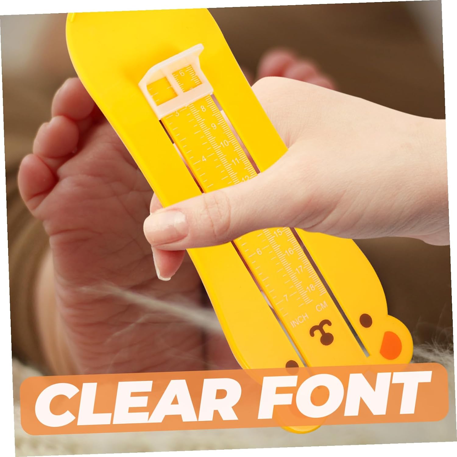 Foot Measuring Device for Years Shoe Sizer Gauge Tool with Easy-read Scale Smooth Accurate Foot Measurement Ruler for Boys