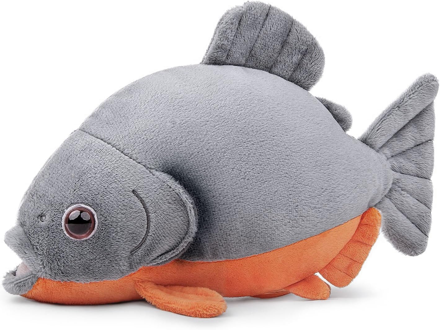PuffPurrs Simulation Piranha Plush, Fake Piranha Model, Fish Stuffed Animal, Realistic Piranha Plush Toy, Soft Toy, Gifts for Kids, 8.5 In