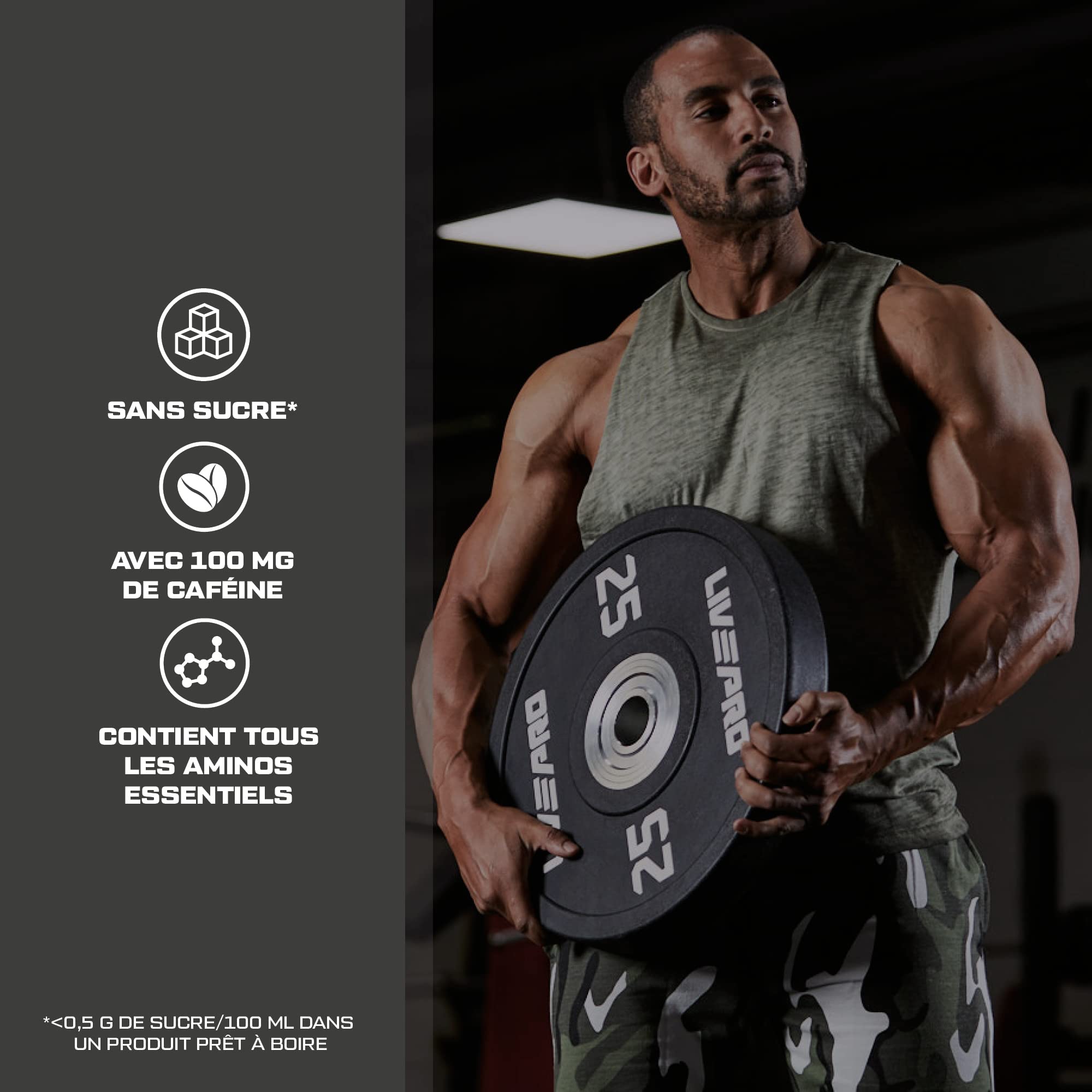 Scitec Nutrition Amino Charge - avec 6g de BCAAs - 100mg de caféine - Sans sucre, sans gluten - Boost Performance and Recovery, 570 g, Abricot