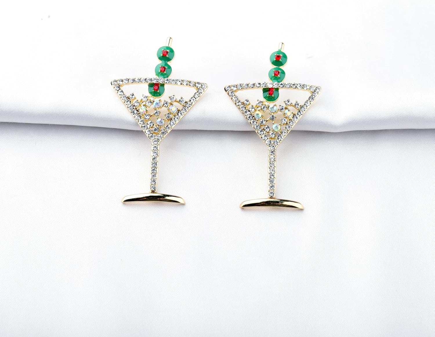 Martini Earrings Dangle Cocktail Earring Gifts for Martini Lovers Champagne Wine Glass Dangle Earrings Cocktail Wine Earring - Image 3