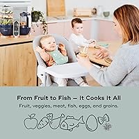 Vista 8 de Babymoov Duo Meal Station XL, 6 in 1 Food Processor with Steamer, Multi-Speed Blender, Warmer, Defroster & Sterilizer (Nutritionist Approved), pink