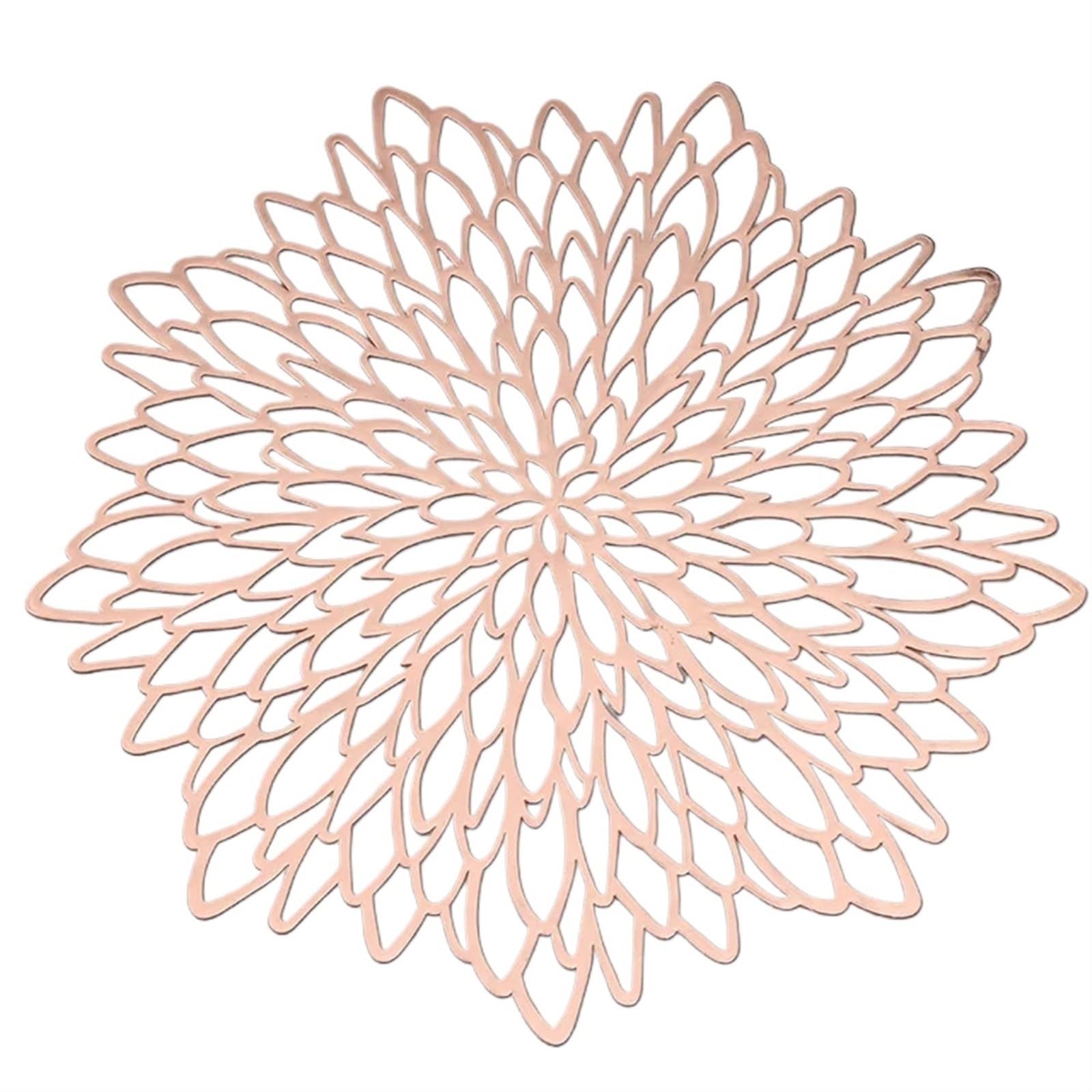 place mats for table Placemat for Dining Table Holiday Wedding Decorative Placemats Setting Place Mats Hollow Insulation Pad for Kitchen Restaurant Dining Table(O)