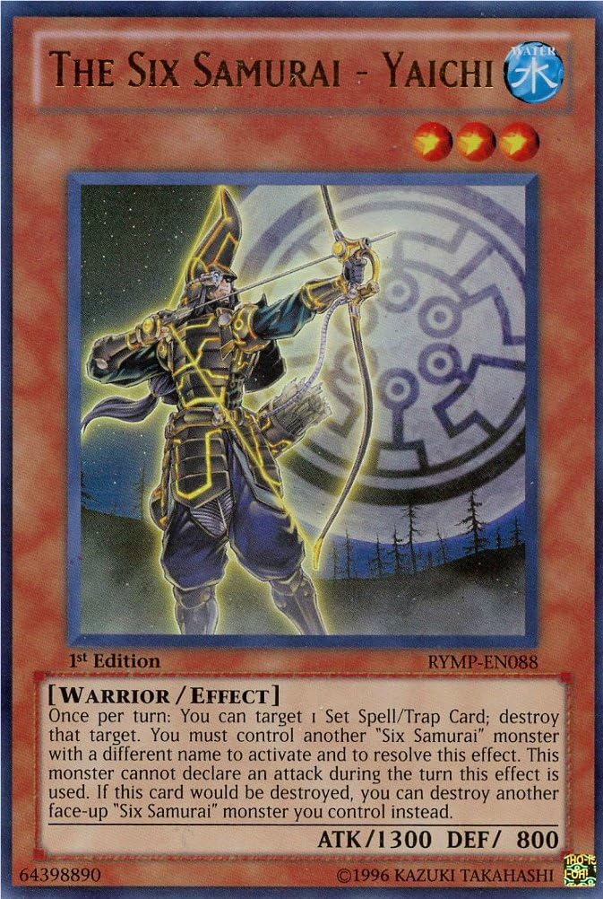 YU-GI-OH! - The Six Samurai - Yaichi (RYMP-EN088) - Ra Yellow Mega-Pack - 1st Edition - Ultra Rare