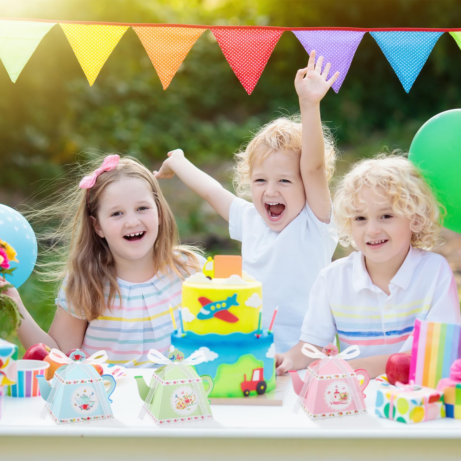 Seajan Teeparty-Geschenkboxen, 48 Stück In 4 Designs – Süße Teekannen-Deko Für Feiern