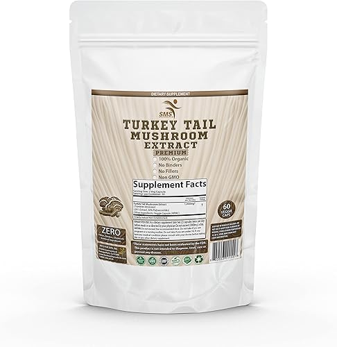 Miniatura 5 de Pastillas de suplemento de hongos de cola de pavo (Trametes Versicolor) 50% polisacáridos - Sistema inmunológico integral y apoyo digestivo,