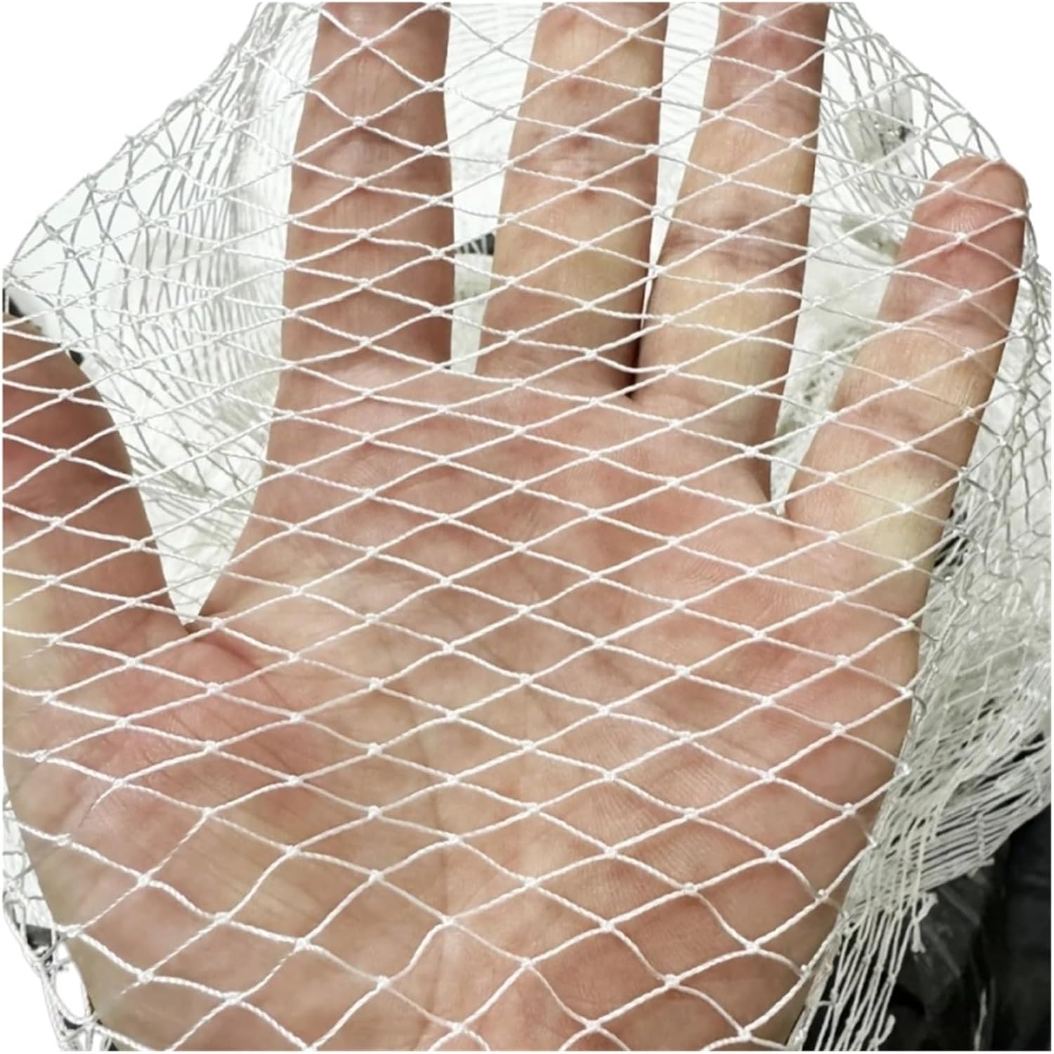 White Solid Nylon Netting-Nylon Fishing Net Mesh Anti Bird Netting Garden and Crops Protective
